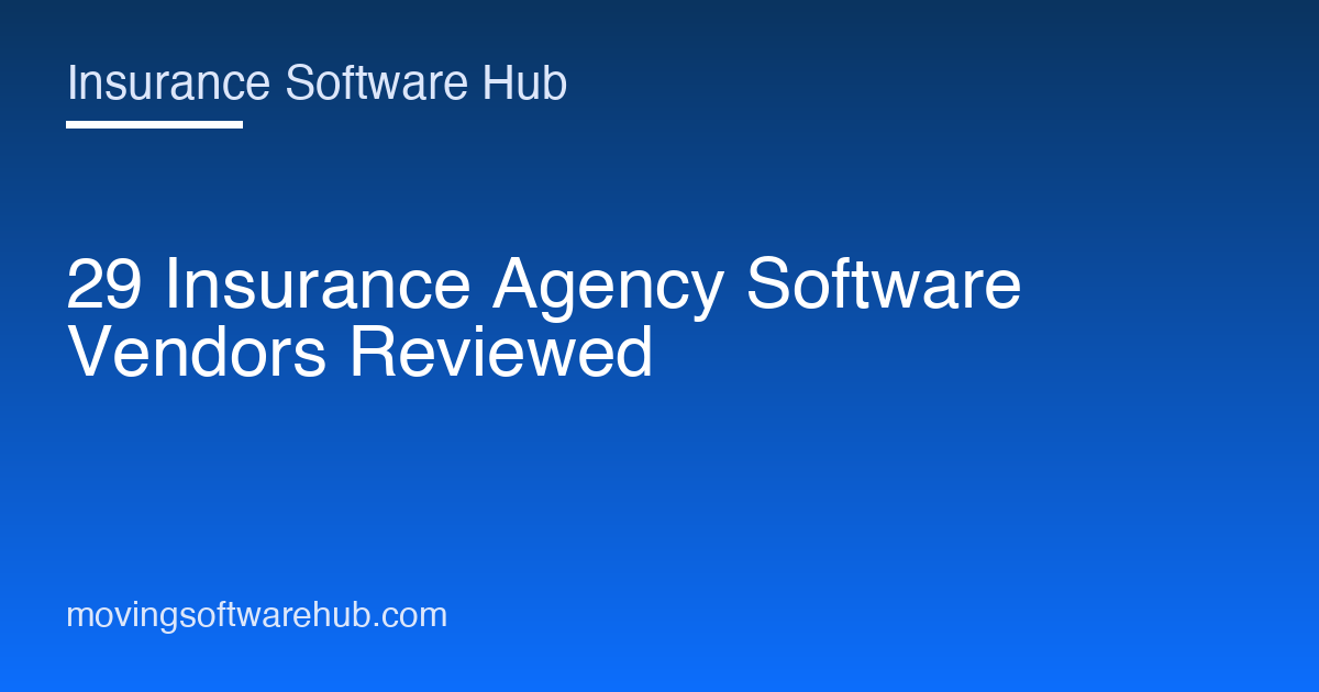 Insurance agency software vendors directory